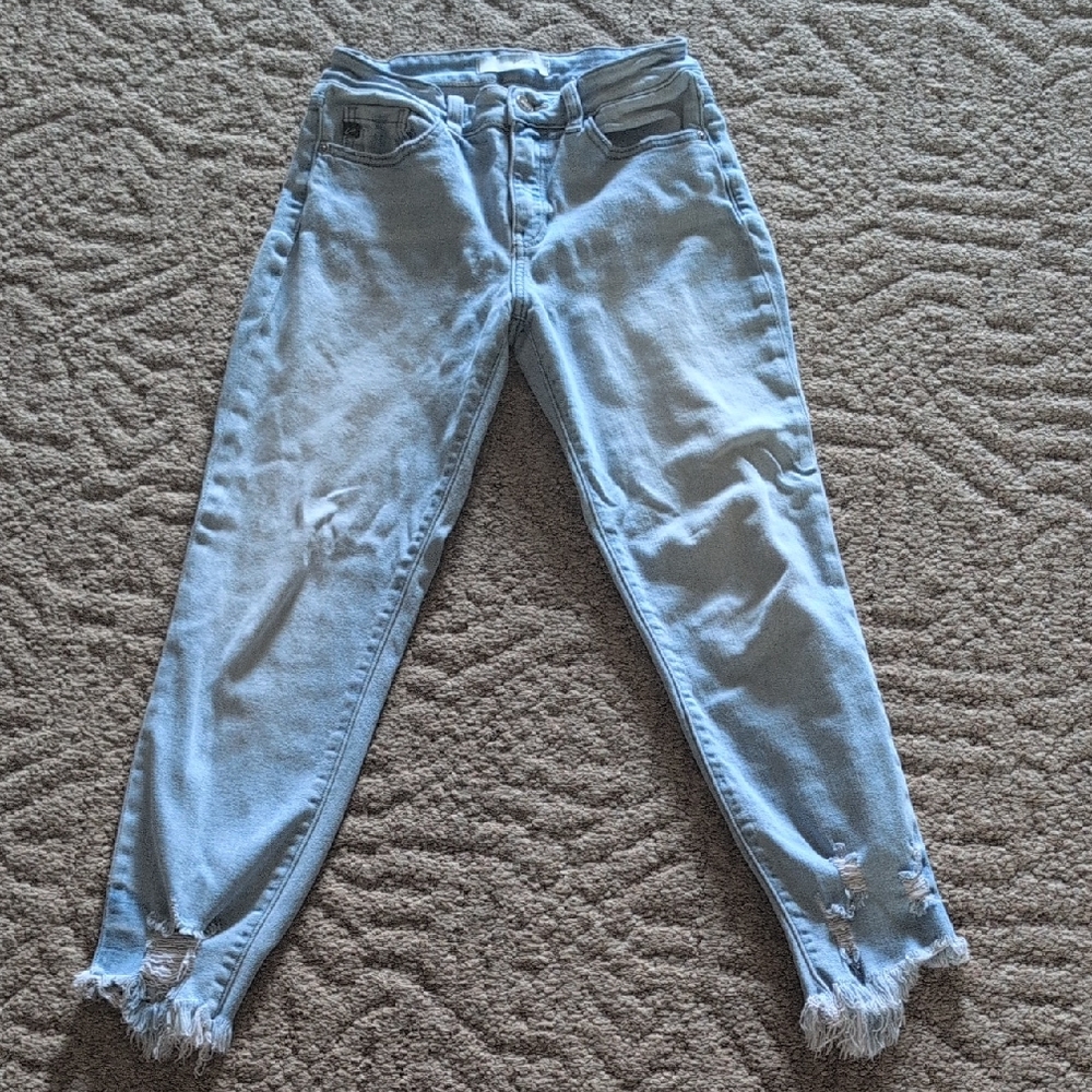 KanCan Light Blue Distressed Women Jeans